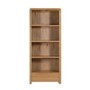 GRADE A2 - Oak Curved Tall Bookcase - Julian Bowen