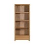 Oak Curved Tall Bookcase - Julian Bowen