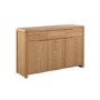 Julian Bowen Curve Oak 3 Door Sideboard