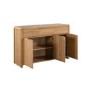 Julian Bowen Curve Oak 3 Door Sideboard