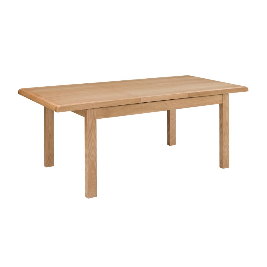 Julian Bowen Curve Oak Extendable Dining Table and 6 Chairs