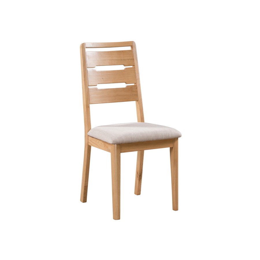 Julian Bowen Curve Oak Extendable Dining Table and 6 Chairs