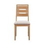 Julian Bowen Pair of Curve Oak Dining Chairs
