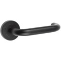 CURONEFD65 Internal Matt Black Lever Fire Door Handle with Latch and Hinges Pack - 65mm Latch - Curone - XL Joinery