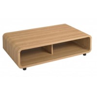 GRADE A1 - LPD Curve Coffee Table in Oak