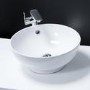 Round Countertop Sink - 0 Tap Holes