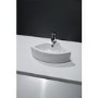GRADE A1 - Small Cloakroom Countertop Corner Sink - 1 Tap Hole