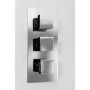 Triple Square Concealed Shower Valve
