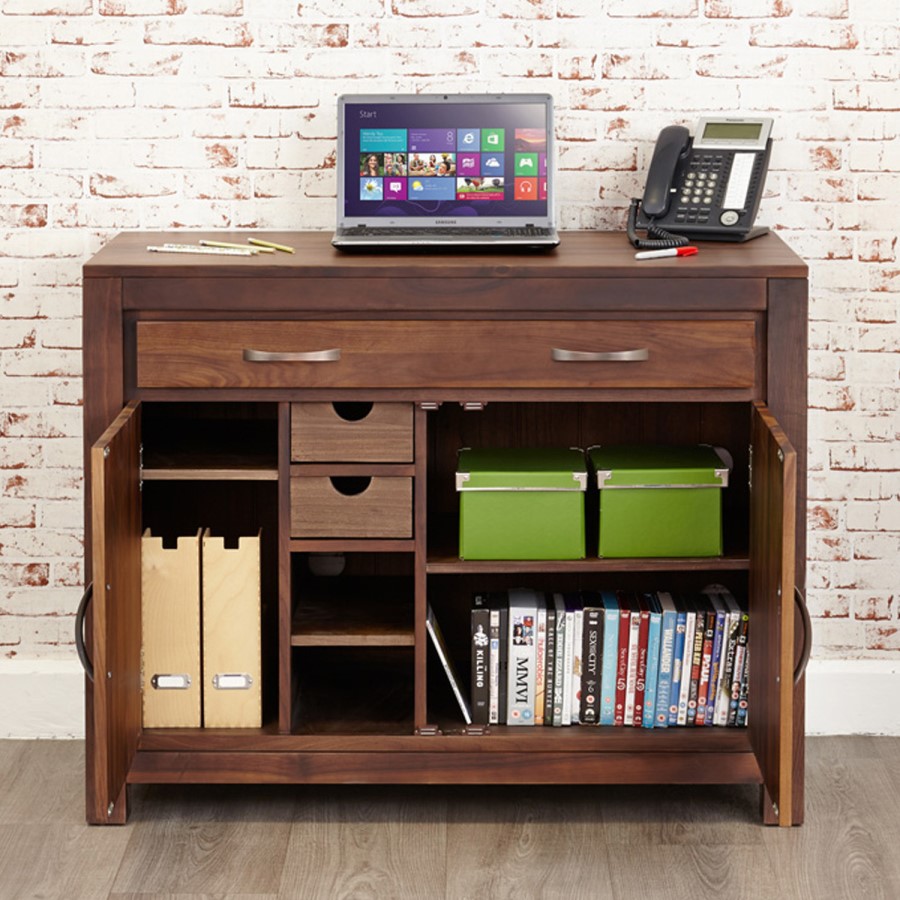 Baumhaus Mayan Solid Walnut Hidden Home Office