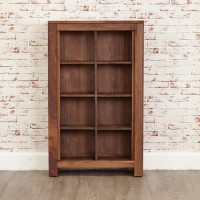 Baumhaus Mayan Solid Walnut Open Storage Cabinet 