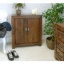 GRADE A1 - Baumhaus Mayan Shoe Cupboard in brown - 20 Pairs