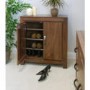 GRADE A1 - Baumhaus Mayan Shoe Cupboard in brown - 20 Pairs