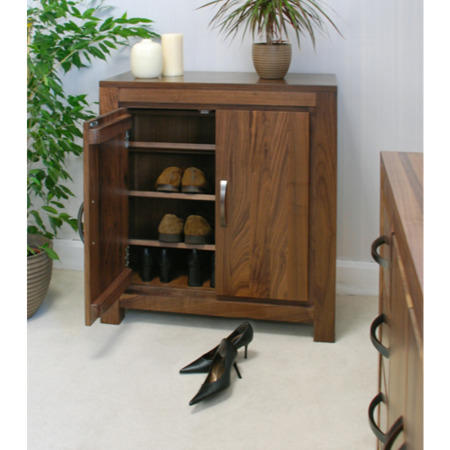 GRADE A1 - Baumhaus Mayan Shoe Cupboard in brown - 20 Pairs