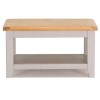 Vida Living Clemence Soft Grey and Solid Oak Coffee Table