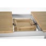Clemence Farmhouse Grey and Solid Oak Extendable Dining Table - Vida Living