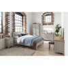 Vida Living Clemence Soft Grey and Solid Oak Double Bed 