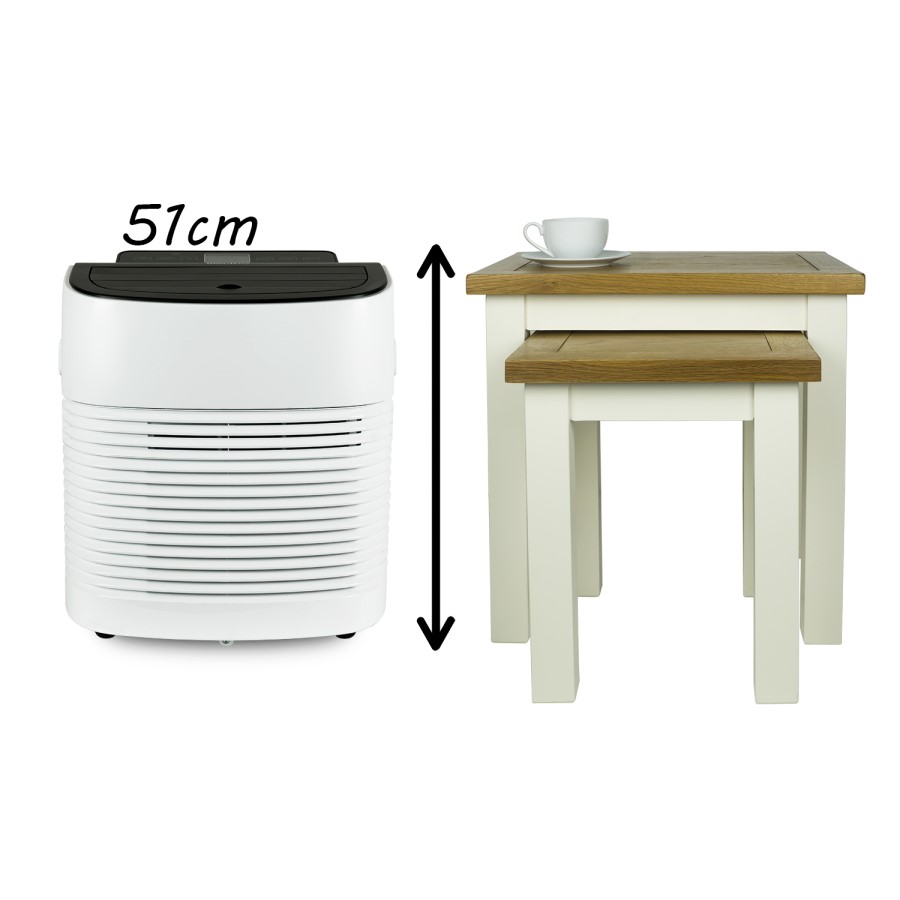 electriQ Compact 9000 BTU Small and Powerful Portable Air Conditioner for Rooms up to 21 sqm