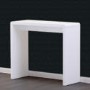 GRADE A1 - Tiffany White High Gloss Narrow Console Table