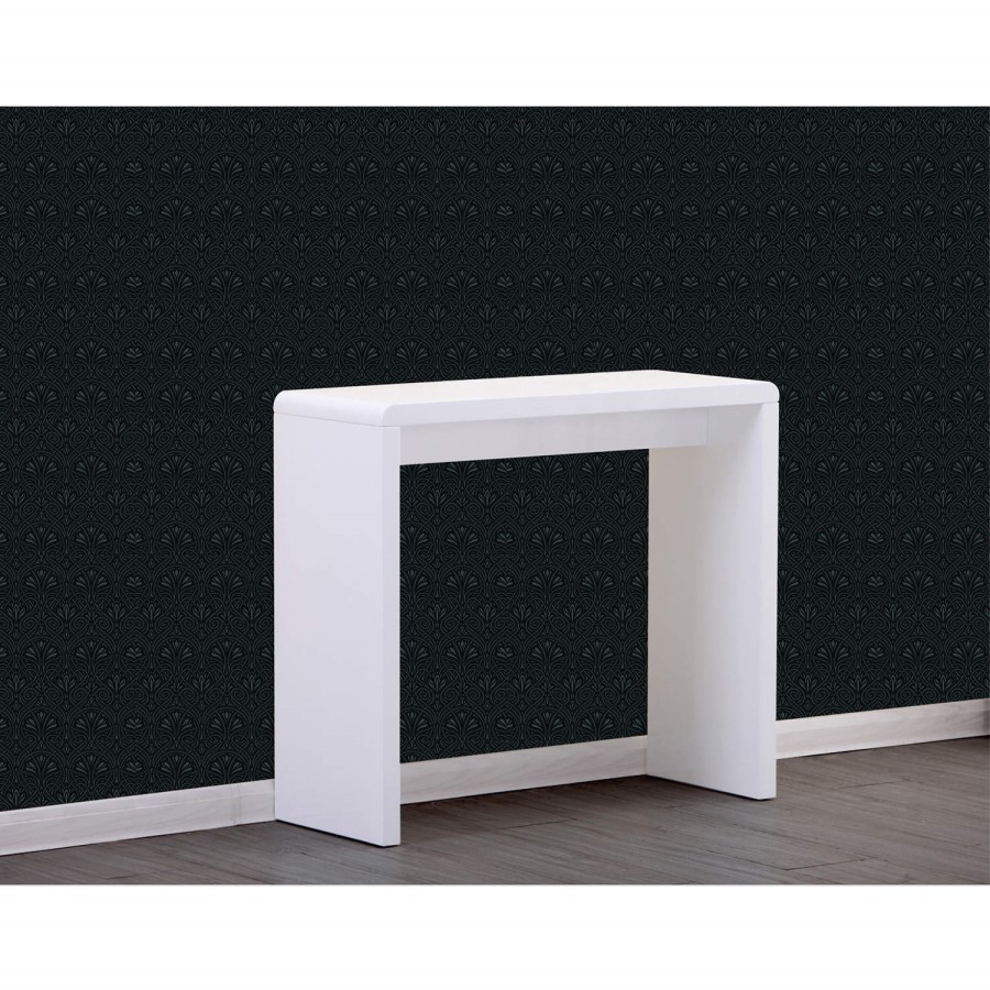 GRADE A1 - Tiffany White High Gloss Narrow Console Table