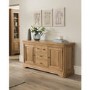 Vida Living Carmen Large Sideboard in Oak