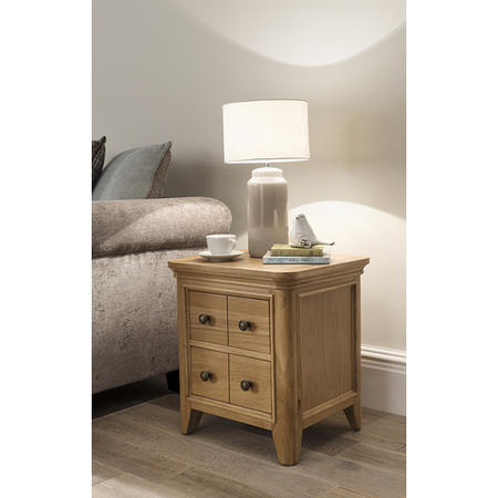 Vida Living Carmen Lamp Table in Oak
