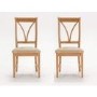 Vida Living Carmen Pair of Dining Chairs in Oak
