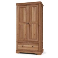 Wilkinson Furniture Carmen 2 Door 1 Drawer Wardrobe in Oak