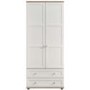 Kingstown Classic 2 Door 2 Drawer Wardrobe In White and Oak 