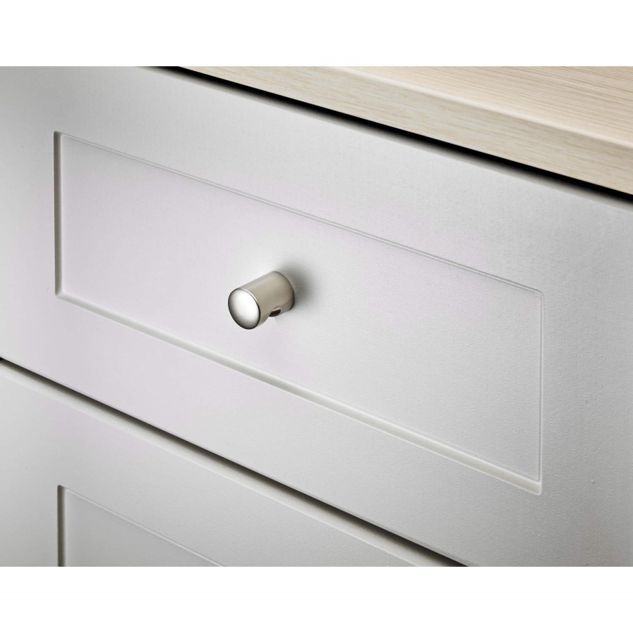 Kingstown Classic 3 Drawer Bedside Table In White and Oak 