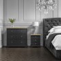 Darley 4+3 Wide Chest of Drawers in Solid Oak and Anthracite