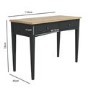 Darley Two Tone Dressing Table in Solid Oak and Anthracite