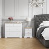 GRADE A1 - Darley Two Tone Chest of Drawers in Soild Oak and White