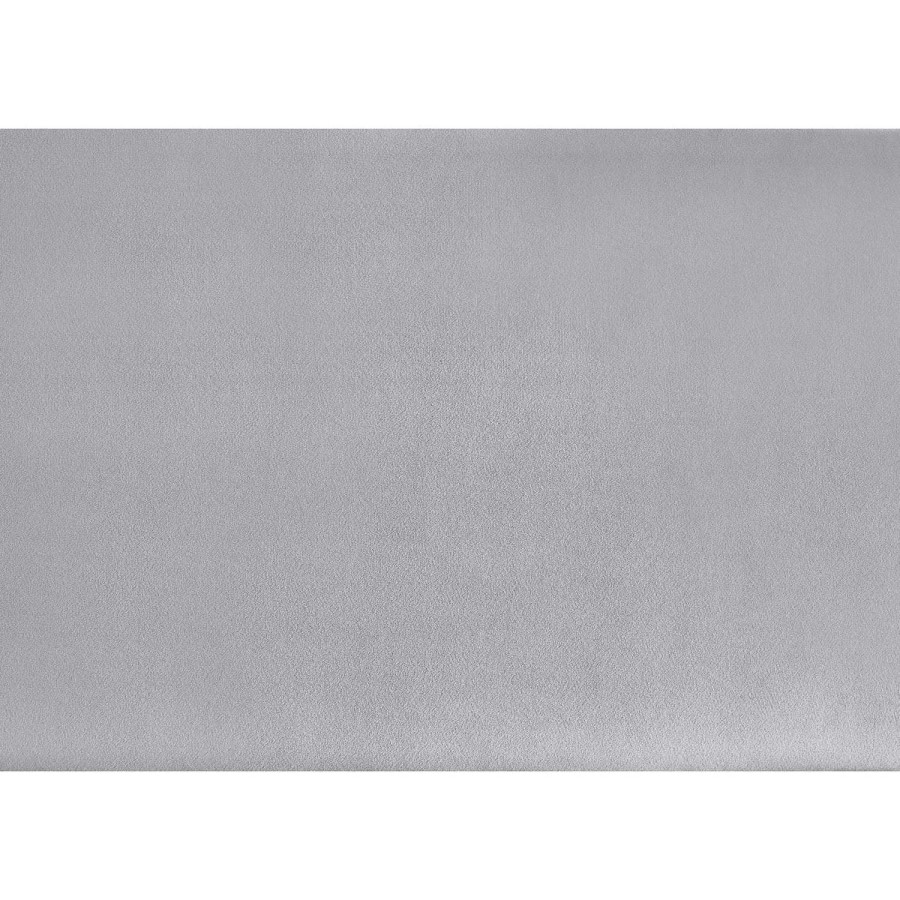 Grey Velvet Bunk Bed with Light Wood Ladder - Daytona