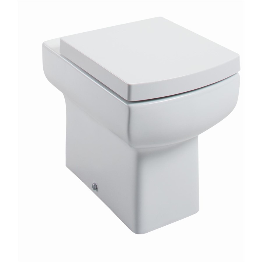 GRADE A1 - Delta Back to Wall Toilet with Soft Close Seat