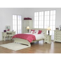 Wilkinson Furniture Deauville Solid Pine Double Bed Frame in Ivory