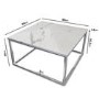 GRADE A2 - Square White Marble Effect  Coffee Table - Kemi