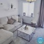 GRADE A2 - Square White Marble Effect Coffee Table with Chrome Legs - Demi