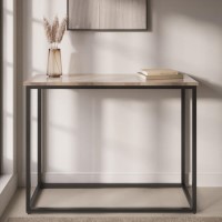Beige Travertine Effect Console Table - Demi Beige Travertine Effect Console Table - Demi
