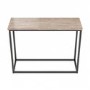 Beige Travertine Effect Console Table - Demi