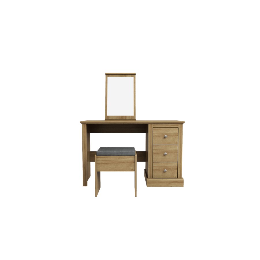 LPD Oak Dressing Table Set - Devon