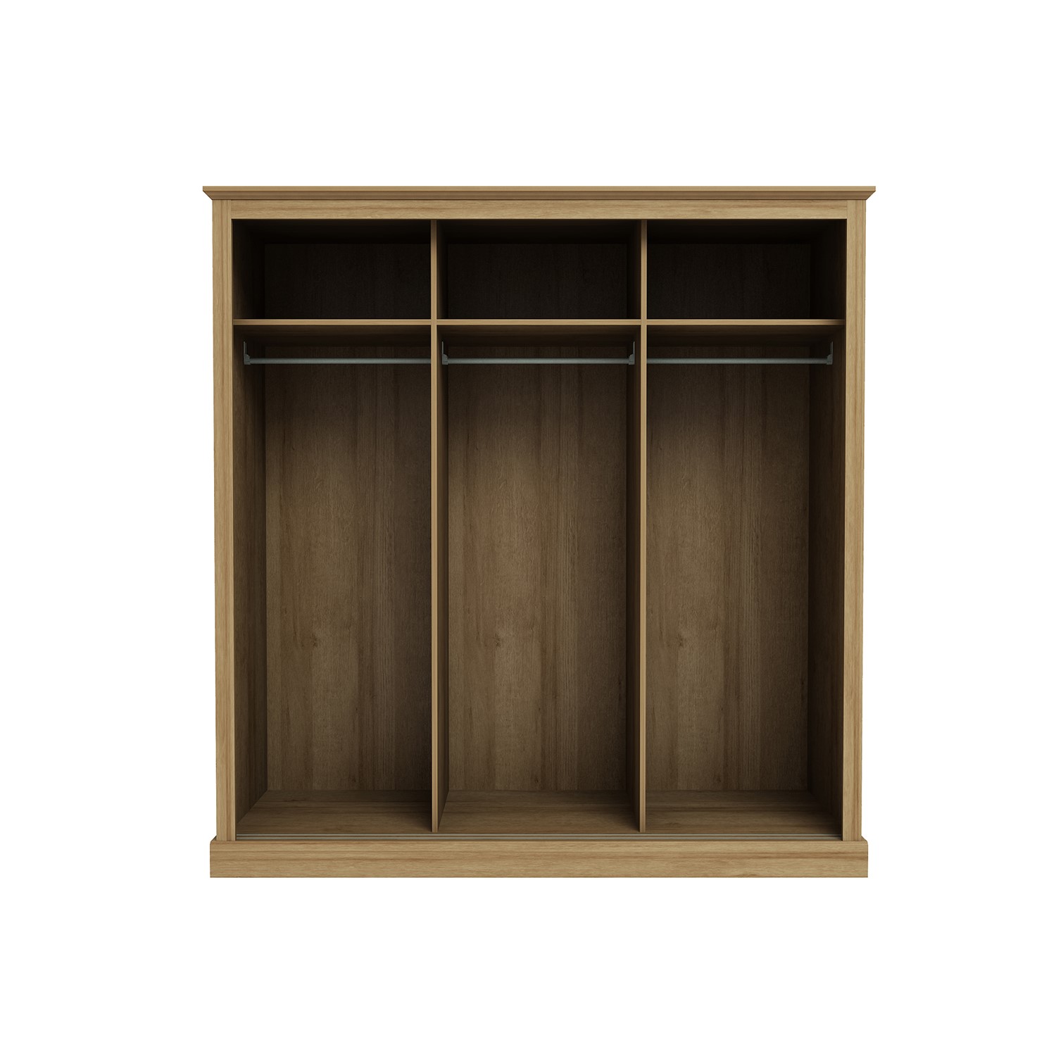 Read more about Oak 3 door sliding mirrored wardrobe devon lpd