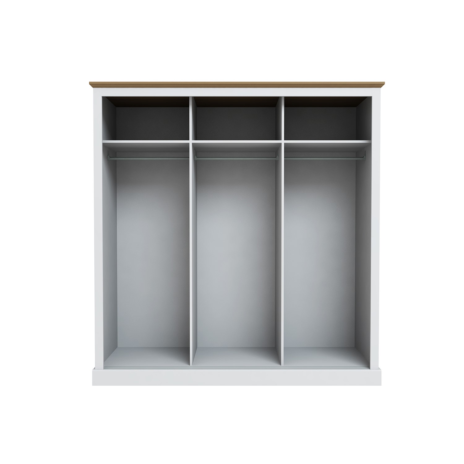 Read more about Lpd white mirrored 3 door sliding wardrobe devon