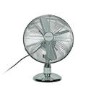 electriQ 12 Inch Oscillating Desk Fan - Chrome