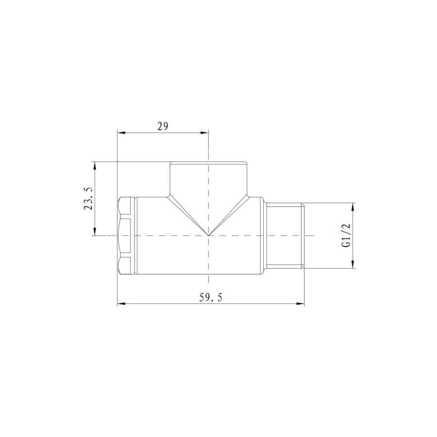 Elego Dual Fuel T Piece Anthracite