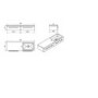 Oak Wall Hung Bathroom Vanity Unit & Basin - W995mm