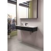 Black Wall Hung Bathroom Vanity Unit &amp; Basin - W995mm