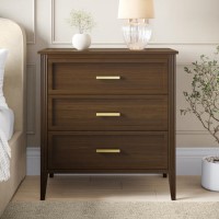 Walnut Chest of 3 Drawers - Delilah