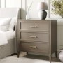 Dark Wood Chest of 3 Drawers - Delilah