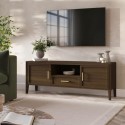 DLH022 Large Walnut TV Stand with Storage - TV's up to 65" - Delilah