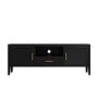 Large Black Wooden TV Stand with Storage - TV's up to 65" - Delilah